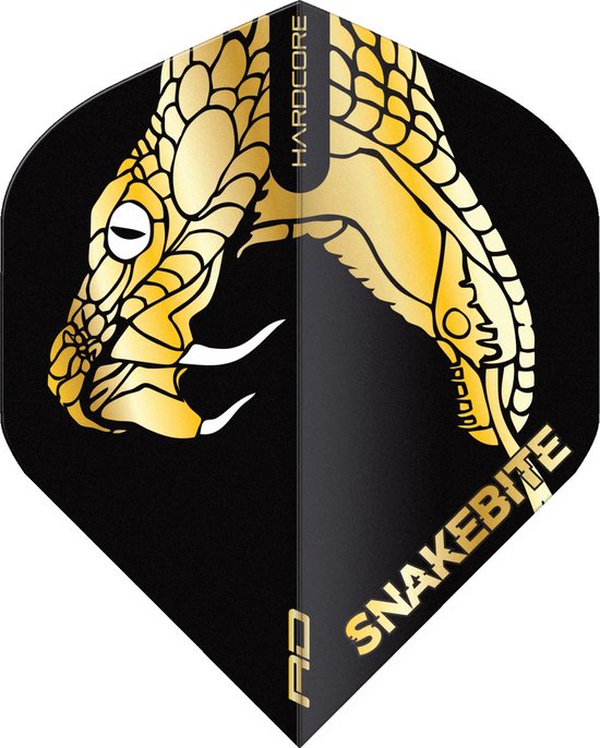 Red Dragon Peter Wright Hardcore Premium Snakebite Gold Snake - Dart Flights van Merkloos — afbeelding 4