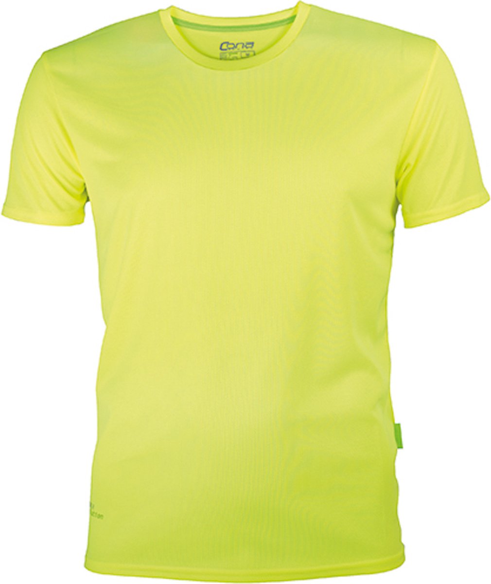 Herensportshirt 'Evolution Tech Tee' met korte mouwen Neon Yellow - 3XL