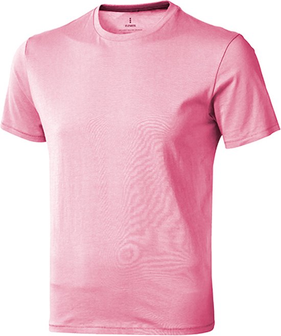Heren T-shirt 'Nanaimo' met ronde hals Light Pink - S