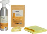 Ecopods Keuken Ontvetter Startersset Compleet - 3 Navullingen - Aluminium Fles incl pod - Microvezeldoek - Keukenreiniger - Keukenontvetter