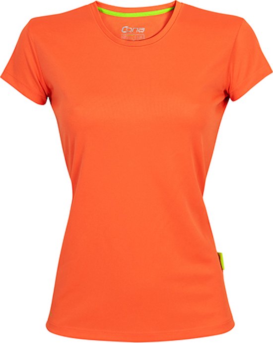 Damessportshirt 'Evolution Tech Tee' met korte mouwen Orange - S