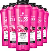 Gliss - Supreme Length - Shampoo - Haarverzorging - Voordeelverpakking - 6x 250ml