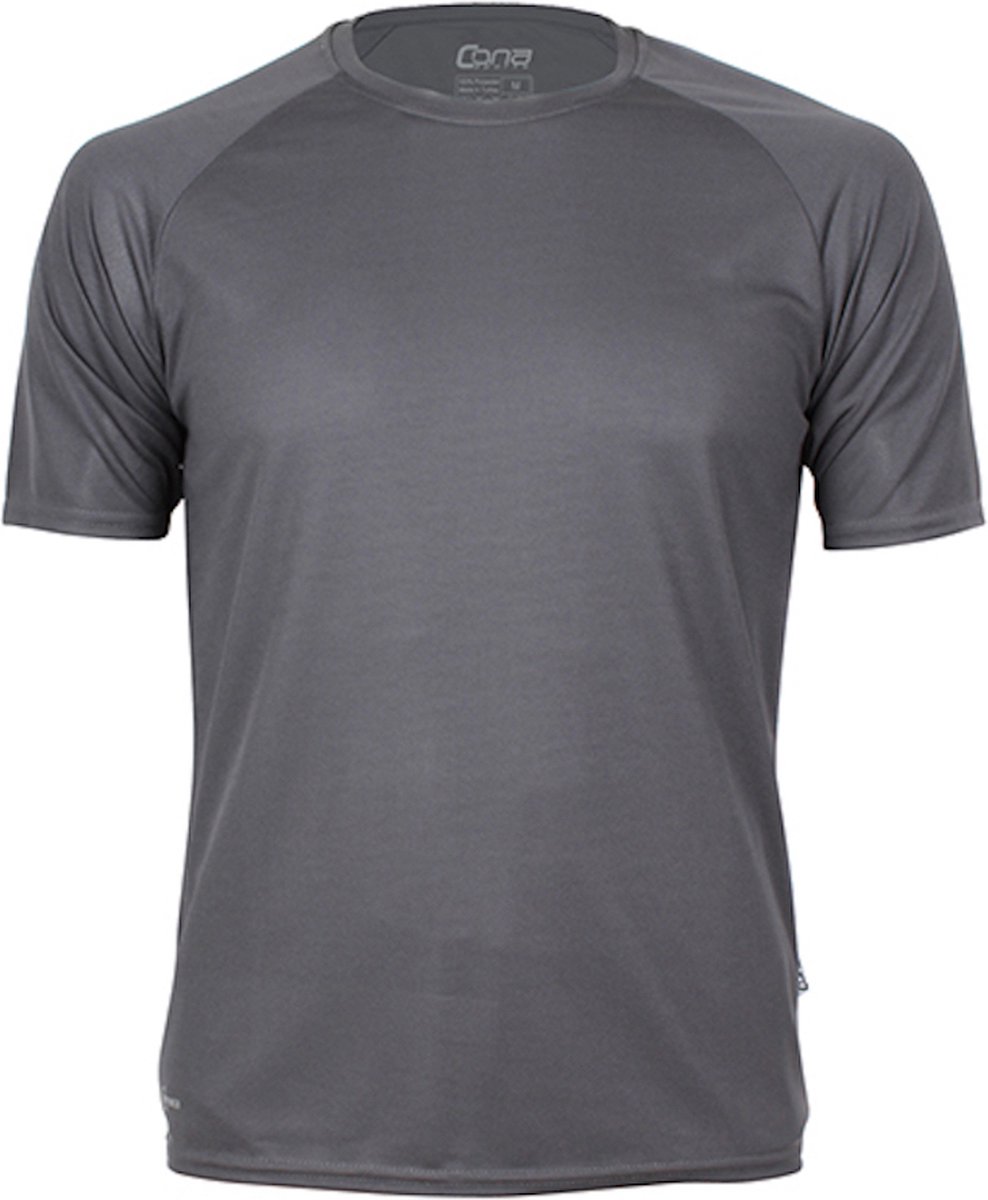 Herensportshirt 'Tech Tee' met korte mouwen Antraciet - XXL