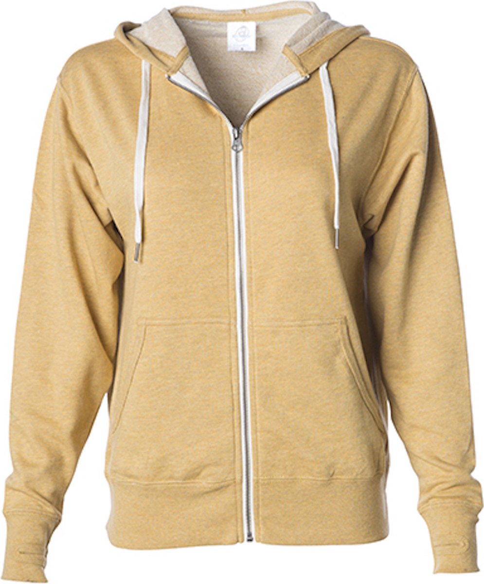 Unisex Zipped Hoodie 'French Terry' met capuchon Golden Wheat - XXL