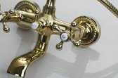 Malvizza klassieke goudkleurige badkraan mengkraan keramische schijven bad kraan voor badkamer