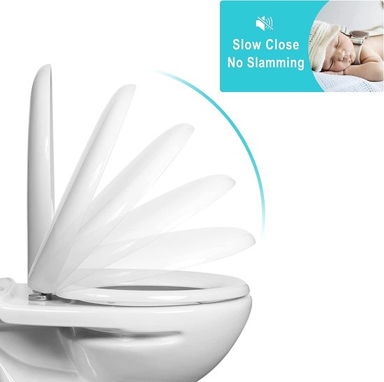 Smart toiletbril en -deksel WC-zitting met softclosemechanisme, toiletzitting met meerdere spoelmodi, toiletbril met intelligente afstandsbediening voor watertemperatuur, zittingverwarming, drogen