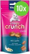 Vitakraft Crispy Crunch Zalm - 60 gram - 10 verpakkingen