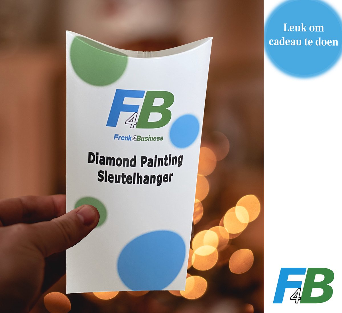 F4B Diamond Painting Sleutelhanger Honden (2) - 5 stuks - Dubbelzijdig — afbeelding 5