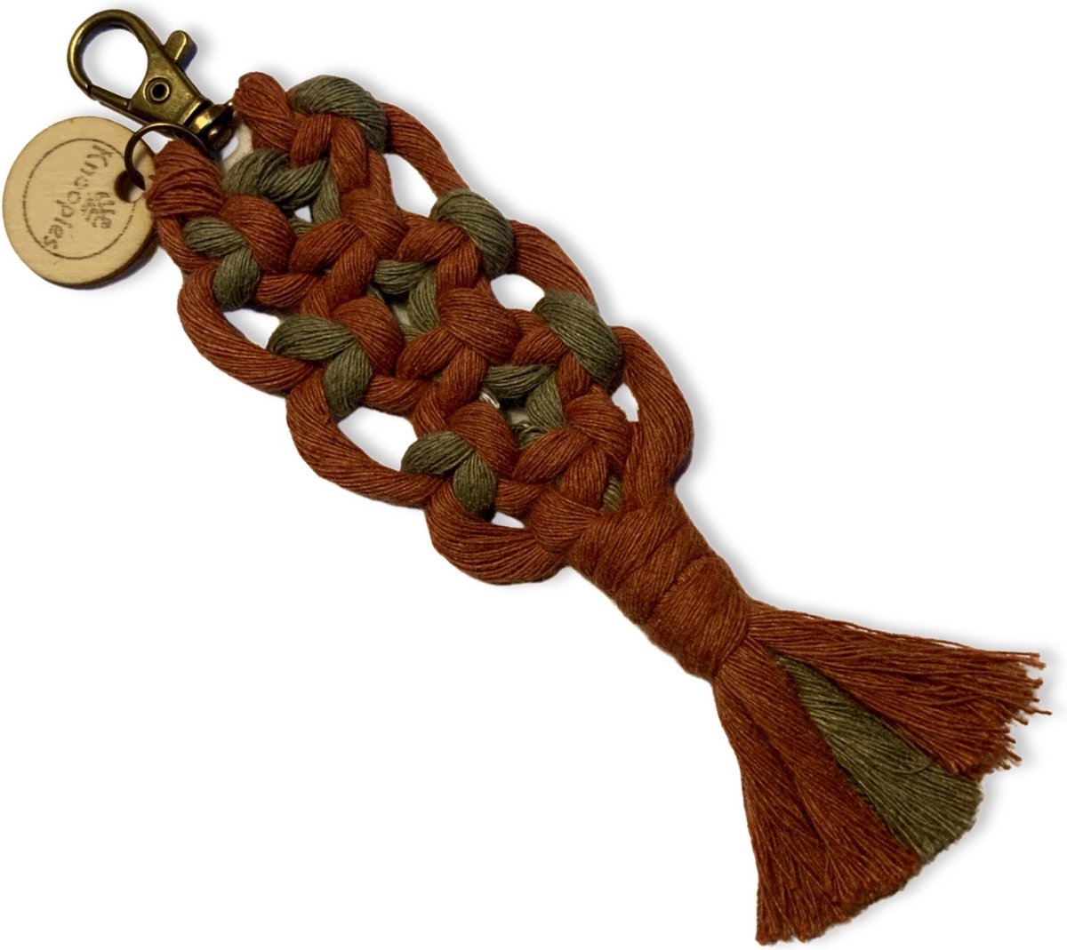 Sleutelhanger 'Boho' - Diverse kleuren - Katoenkoord - Handgemaakt in ons Macramé Atelier - Prijs per Stuk - Inclusief Verzendkosten