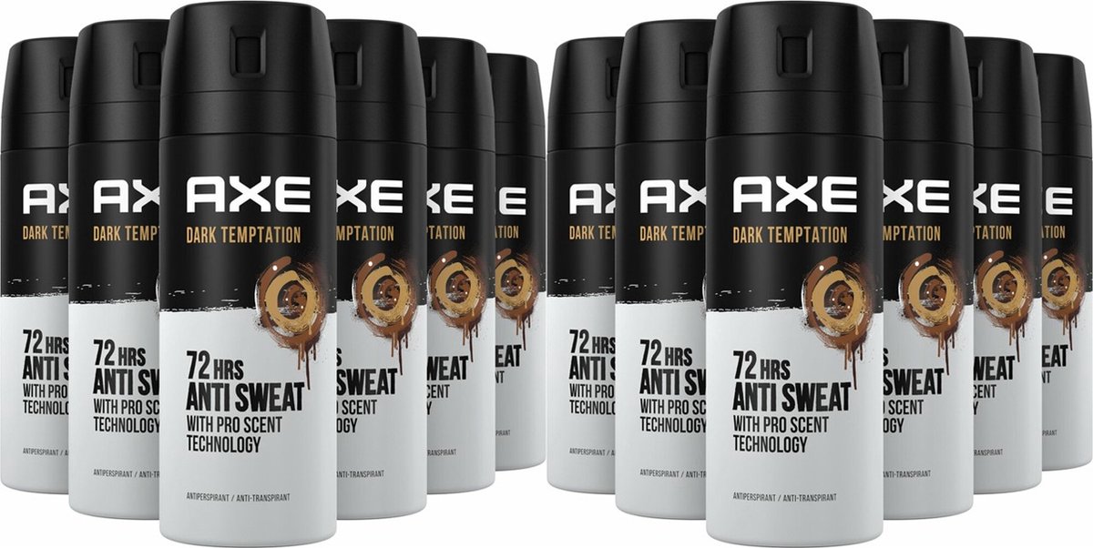 Goedkoopste AXE Deo Spray - Dark Temptation Dry - 12 x 150 ml