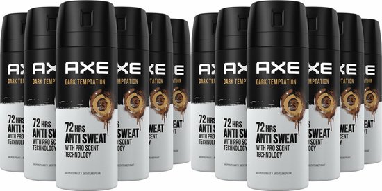 AXE Deo Spray - Dark Temptation Dry - 12 x 150 ml