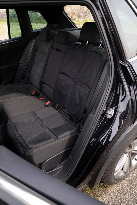 Ywooon Leren Stoelrug Kickbeschermer voor Tesla Model Y/3/S/X, Auto