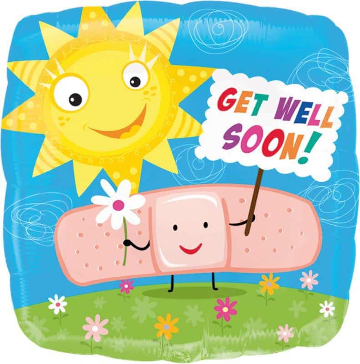 Qualatex - Folieballon Get Well Soon