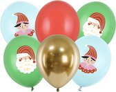 Partydeco - Kerst Ballonnen Candyland mix - 6 stuks