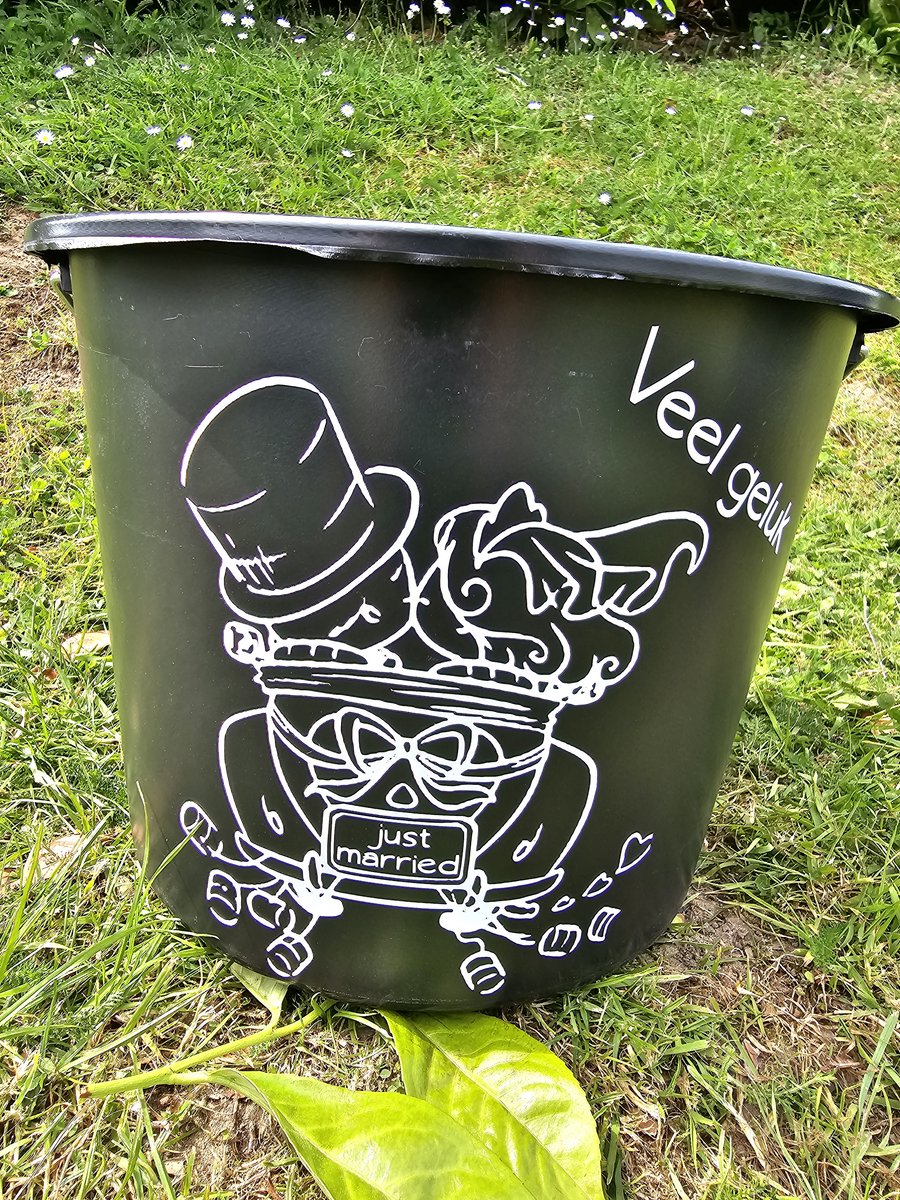 veel geluk , just married