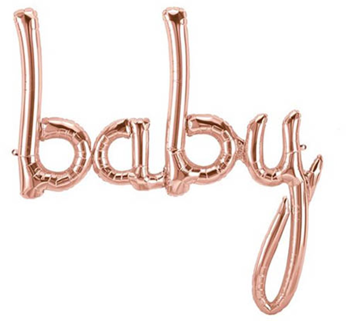 Partydeco - Folieballon Baby Rose Gold