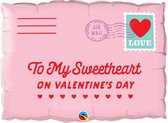 Qualatex - Folieballon Post 'To My Sweetheart' on valentine's day 75 cm