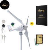 Windturbine - Windmolen Generator Weerbestendig - Windturbine Compleet Bouwpakket - Best Getest – 100% Tevredenheidsgarantie – 24 V - 3 Bladen