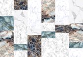 Fotobehang - Vlies Behang - Marmeren Tegels - 416 x 254 cm