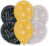 Ballonnen - Sparkling - Happy Birthday - 28cm - 6st.**