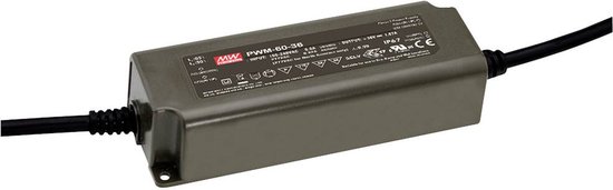 Mean Well PWM-60-24DA2 Driver LED 60 W 2,5 A 24 V 1 pièce(s)