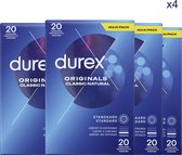 Préservatifsf Durex Classic Natural 4 x 20 pièces Pack économique