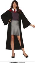 Guirca - Harry Potter Kostuum - Student Van De Rode Tovenaarsgriffel - Vrouw - Zwart, Grijs - Maat 38-40 - Halloween - Verkleedkleding