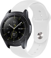 iMoshion Bandje Geschikt voor Samsung Galaxy Watch 3 / 4 (Classic) / 5 (Pro) / 6 (Classic) - iMoshion Siliconen bandje met ronde sluiting - Wit