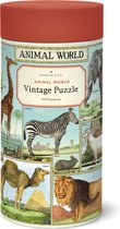 Vintage Puzzel Animal World - 1000 stukjes - Cavallini & Co - Legpuzzel - Puzzels - Dieren