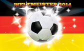Papier peint photo - Papier peint intissé - Weltmeister 2014 - Champion du monde de Voetbal Allemagne - 254 x 184 cm