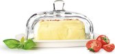 Sendez Grote botervloot op porseleinen bord, boterstolp, boterschaal, koelkastbotervloot