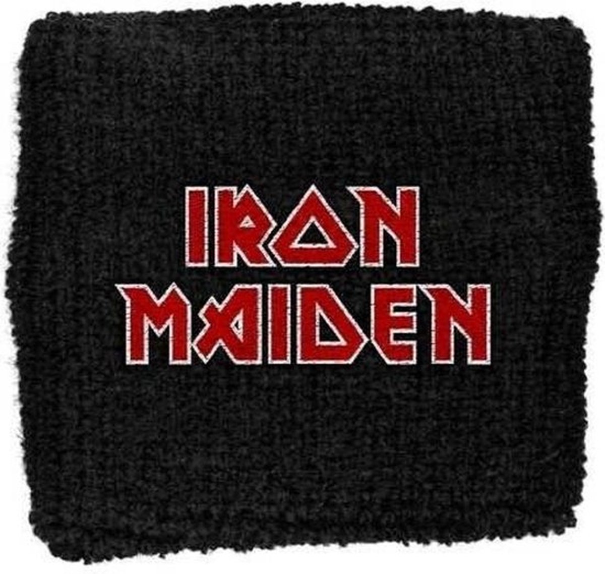 Iron Maiden - Logo Rood - wristband zweetbandje