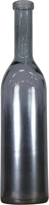 DKNC - Vaas Bobby - Gerecycled glas - 18x18x75cm - Zilver