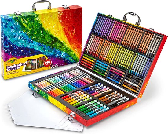 Crayola - Hobbypakket - Kleurkoffer Inspiratie Voor Kinderen - 140 Stuks - Crayola