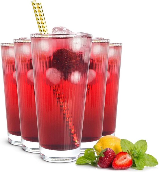 Sendez Eisberg, 6 Bicchieri Da Longdrink, 370 Ml, Per Acqua, Succo, Cocktail - 8