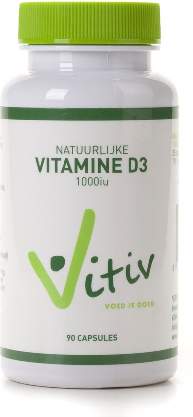 Vitiv Vitamine D3 90 capsules 1000IU