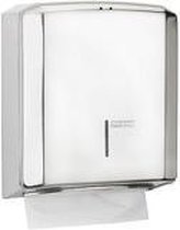 Mediclinics papieren handdoek dispenser met frontale venster geeft refill tijd