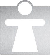 Wagner-EWAR RVS pictogram vrouw AC410, in 2 varianten leverbaar