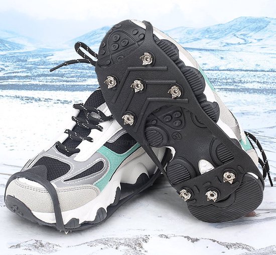 Foto: Rique snowsteps sneeuwijzers voor schoenen anti slip zooltjes snow spikes maat 41 46