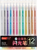 Glitterstiften 12 kleuren - Marker 1.0 mm - Kleurstiften Glitterpennen - Glitter Markers - Glitterstiften & Gel Pennen - Tekenen & Schrijven