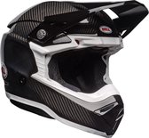 Bell Moto-10 Spherical Solid Gloss Black White Helmet Full Face XS - Maat XS - Helm