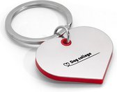 Akyol - dag collega sleutelhanger inclusief kaart sleutelhanger hartvorm - Collega - cadeau - afscheid - leuk kado voor je collega om te geven - medewerkers
