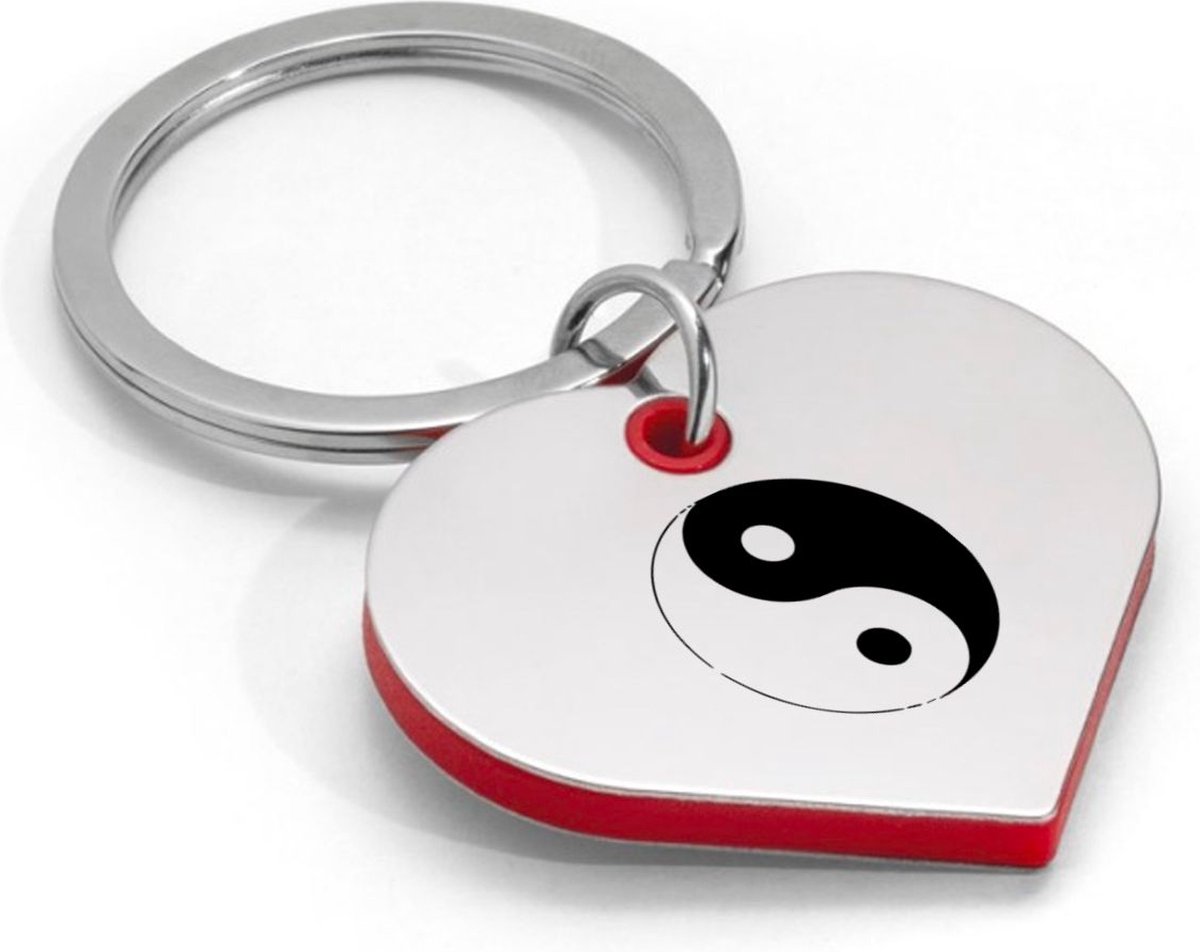 Groothandel 3-in-1 Yin Yang Metalen Sleutelhanger (6 stuks