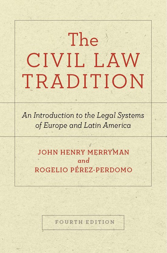 The Civil Law Tradition - cover