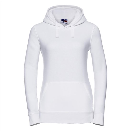 Russell - Authentic Hoodie Dames - Wit - S