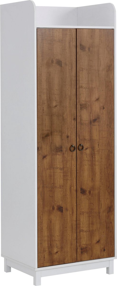 Notio Living Goslar-Kledingkast - 2-deurs - Wit Houtlook