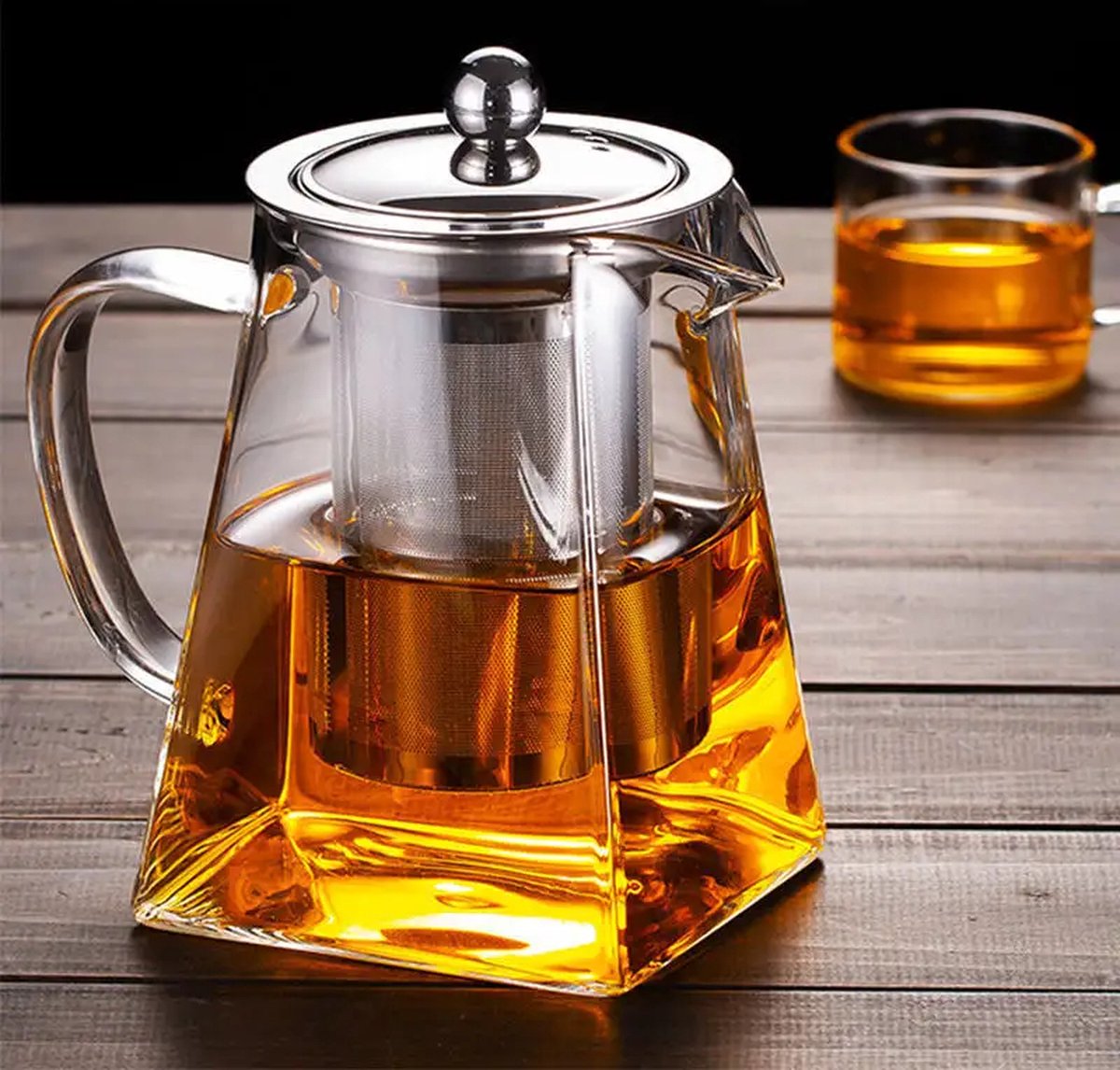 Théière en verre avec filtre à thé 550 ml