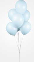 10 Pastel / Macaron Ballonnen 12″ Licht Blauw