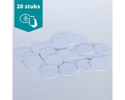 NFC World - NFC Cointag - NFCW Tags voor Amiibo - NTAG215 Cointag - Wit - 20 Stuks