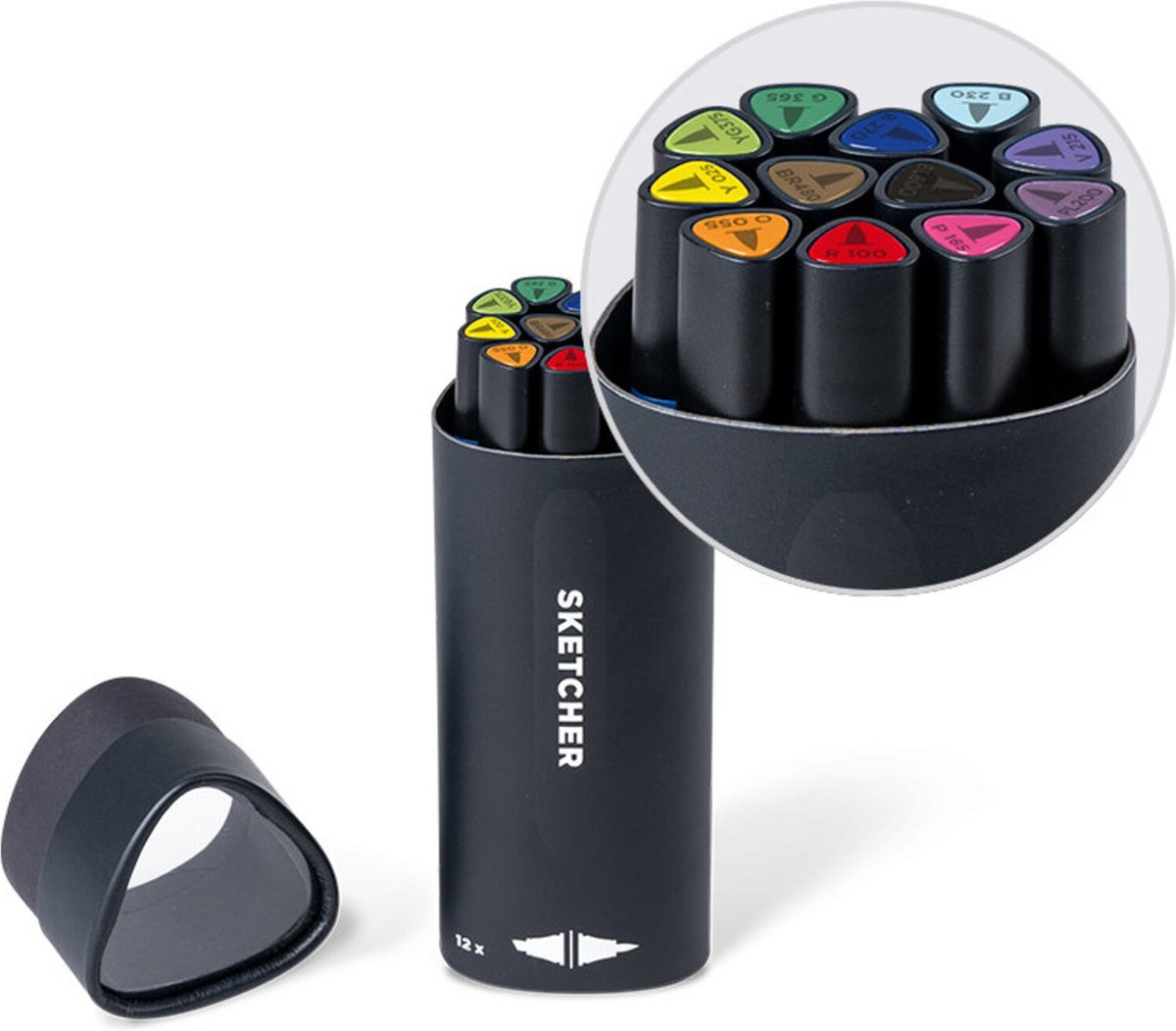 Molotow Sketcher Main Kit - set van 12 hoge kwaliteit schets stiften